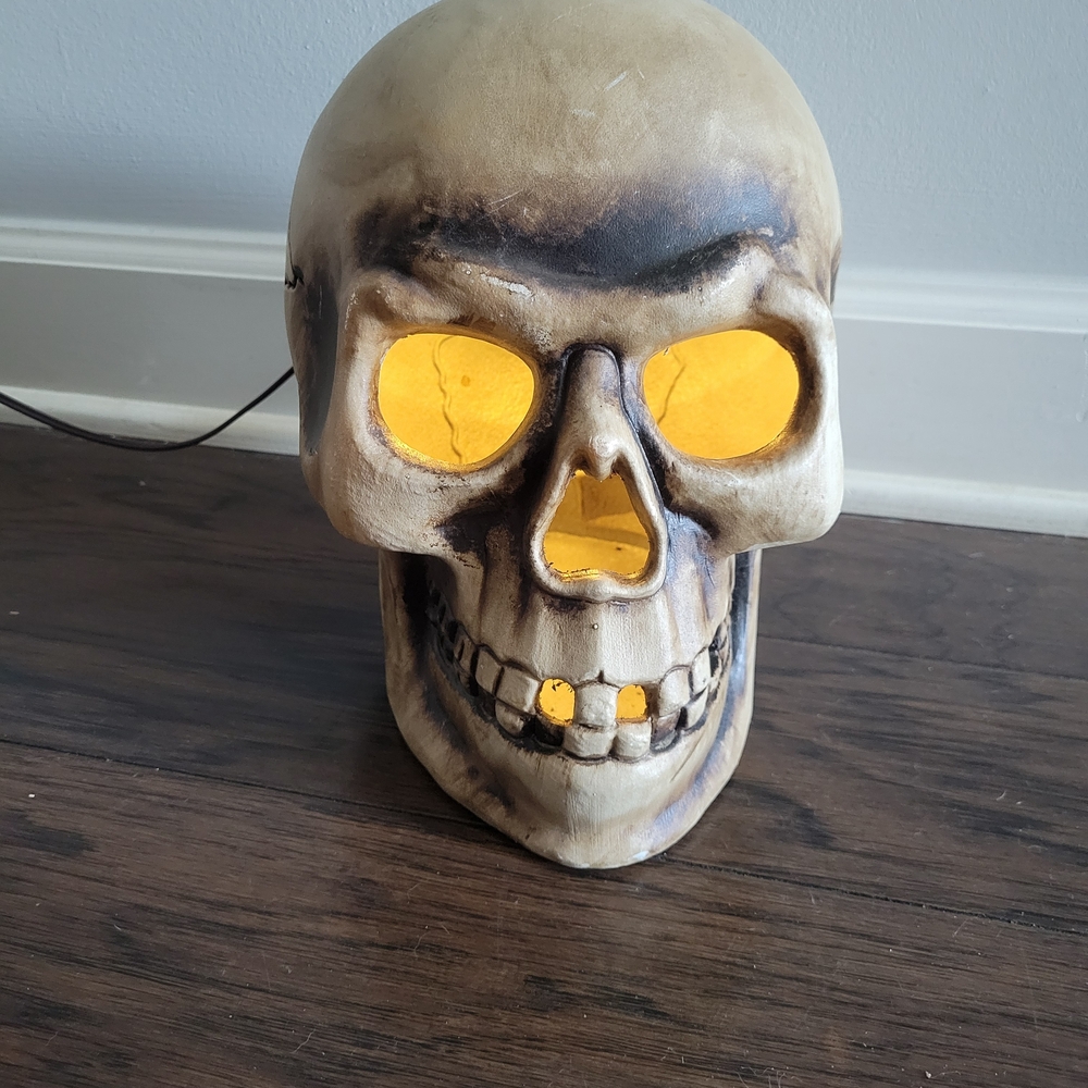 Blow Mold Skeleton Light Up Decoration. Not Small